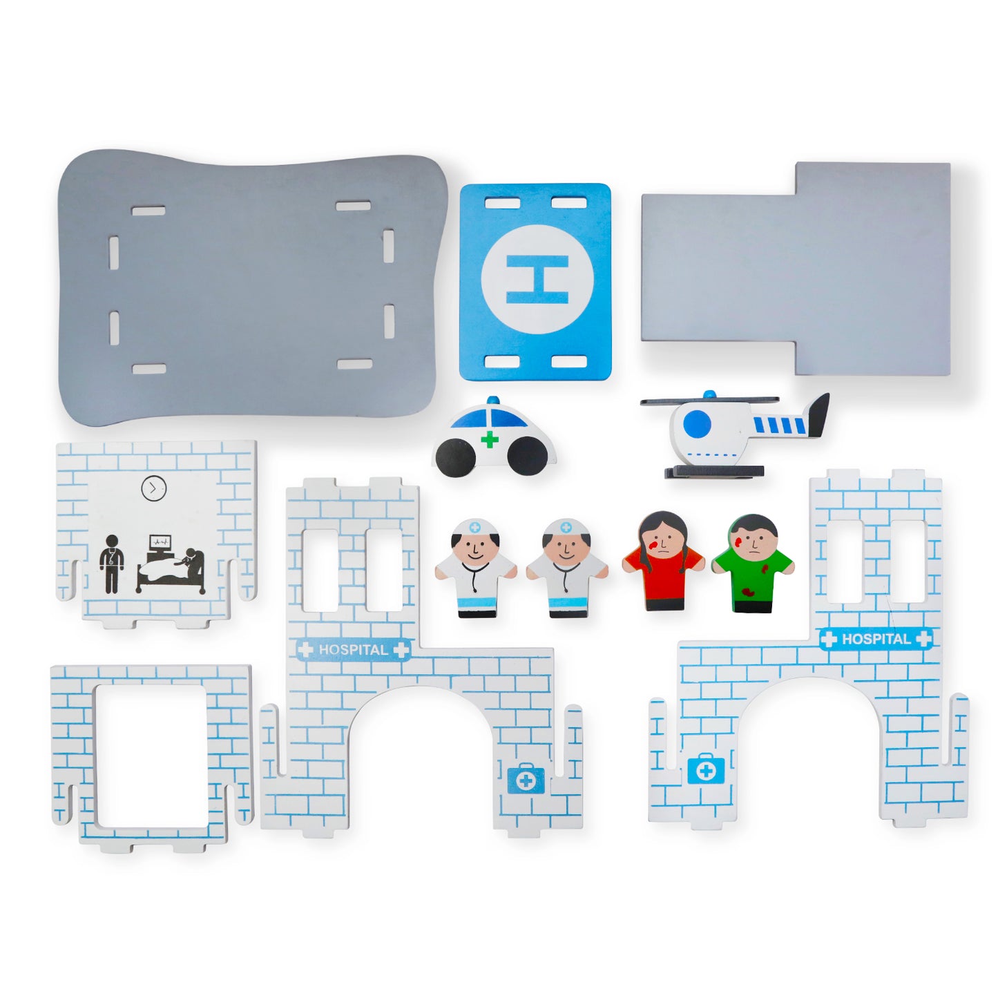 Wooden set - Hospital
