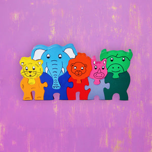 Wooden Puzzle Jungle Animals