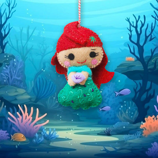 Felt Ornament - Mermaid Princess