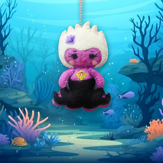 Felt Ornament - Sea Witch Inspired