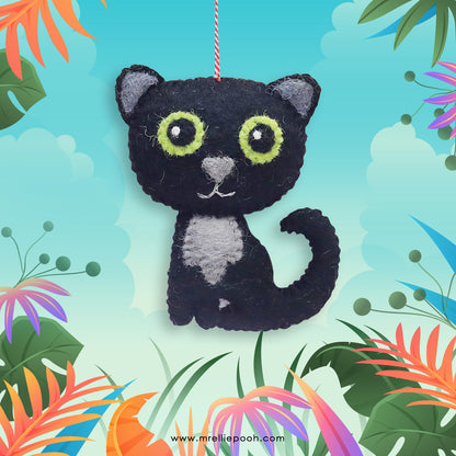 Felt Ornament Luna the Cat