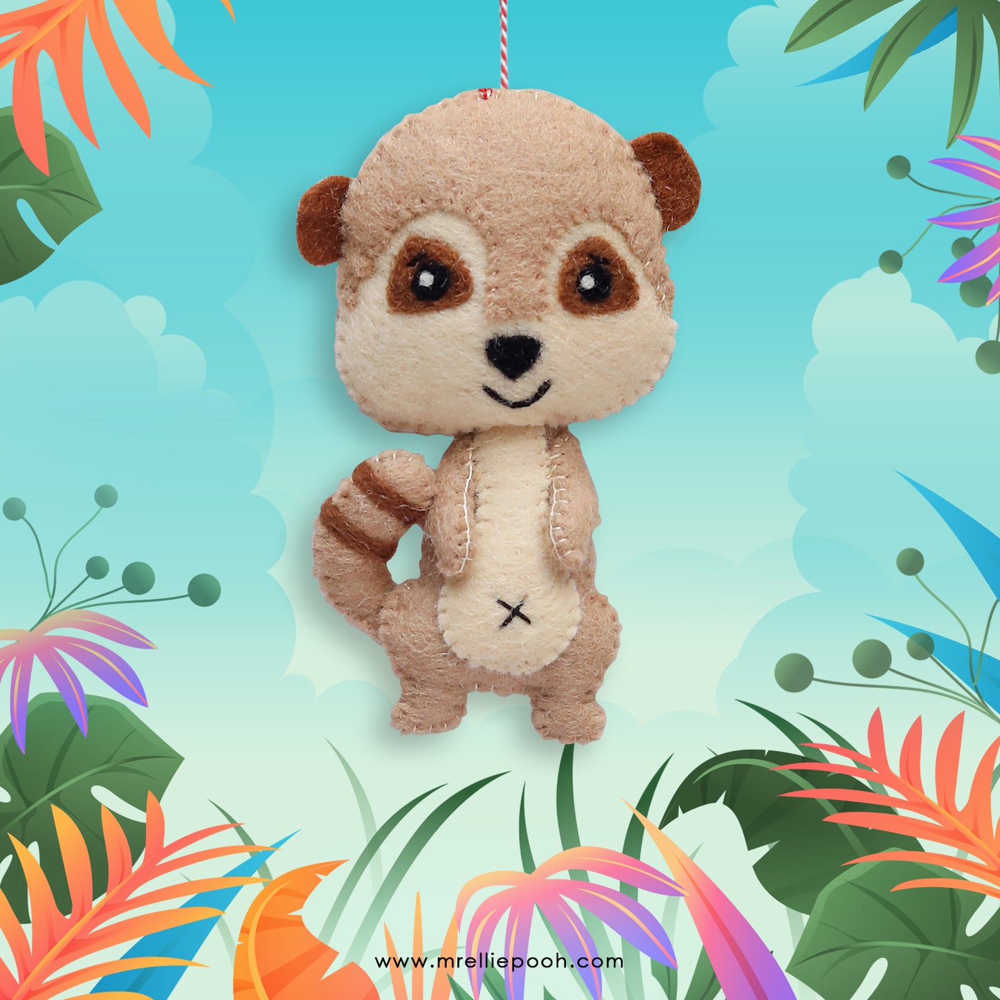 Felt Ornament Manny the Meerkat
