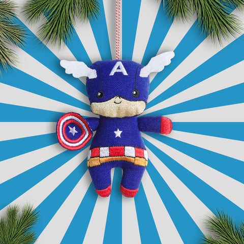 Organic Cotton Ornament - Patriot Shield