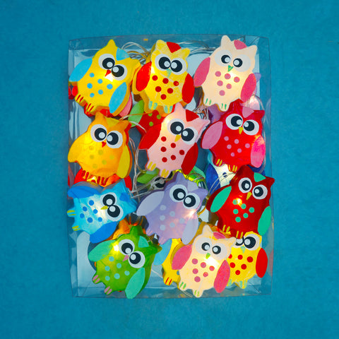 Plug-In String Lights Owls