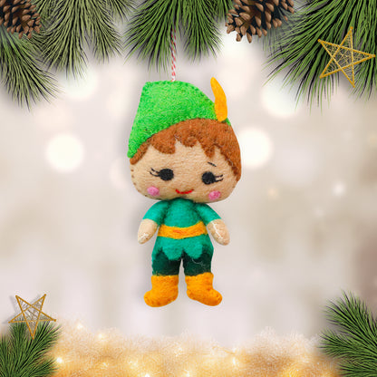 Felt Ornament - P. Pan