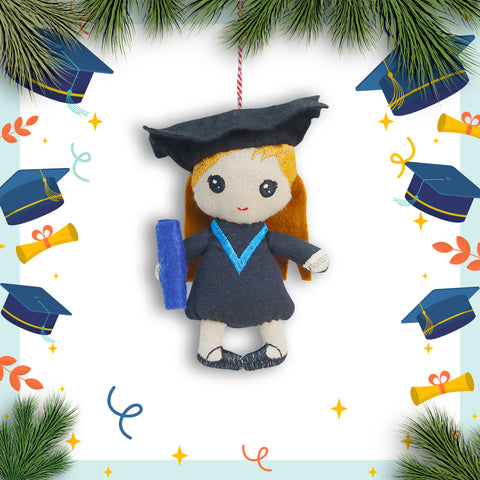 Organic Cotton Ornament - F. Graduate