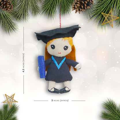 Organic Cotton Ornament - F. Graduate