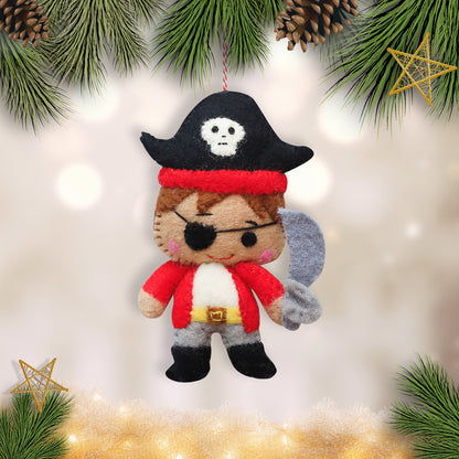 Felt Ornament - One Eyed Pirate