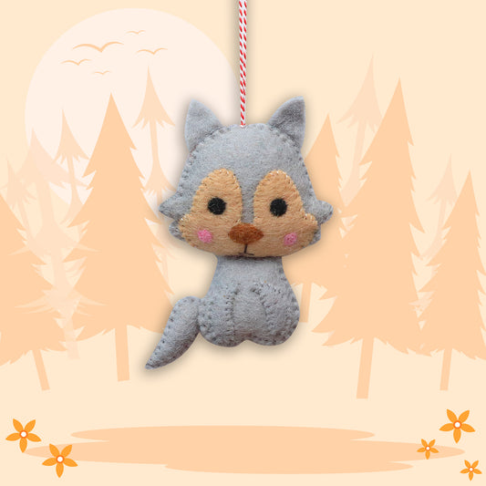 Felt Ornament - Wolf Inspired