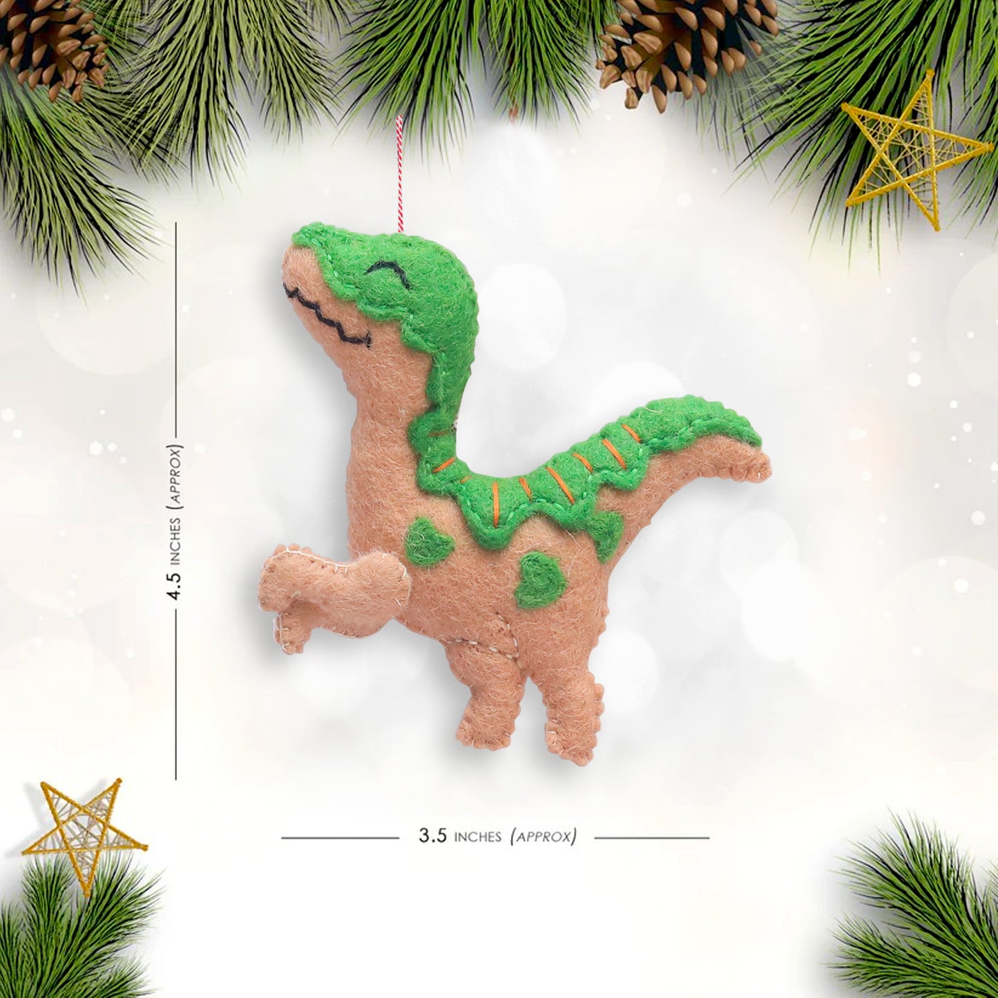 Felt Ornament Rafi the Raptor