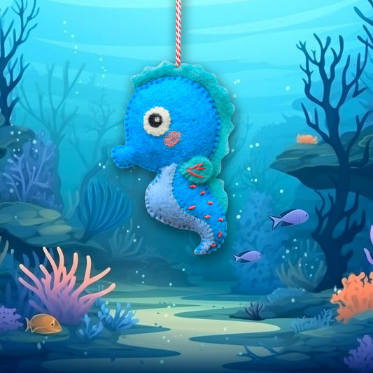 Felt Ornament – Sea Horse