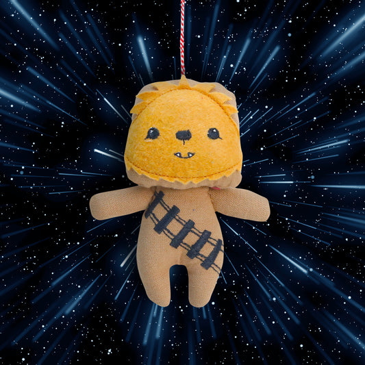 Organic Cotton Ornament -  Wookiee Warrior