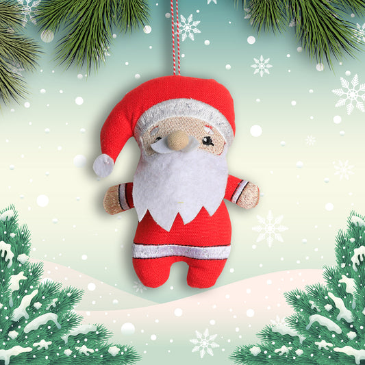 Organic Cotton Ornament - Santa (w)