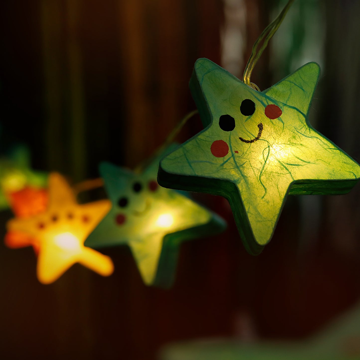 Plug-In String Lights Stars