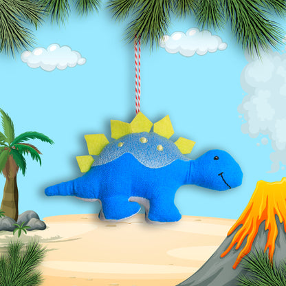 Organic Cotton Ornament - Stegosaurus