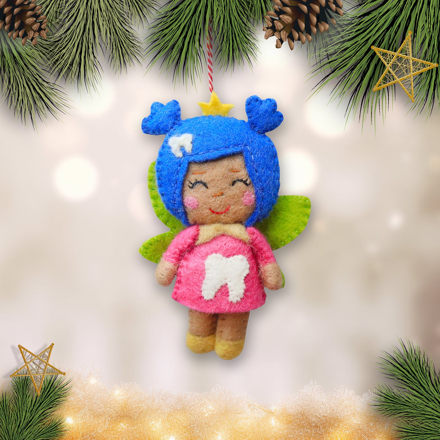 Felt Ornament - Tooth Fairy Inspired