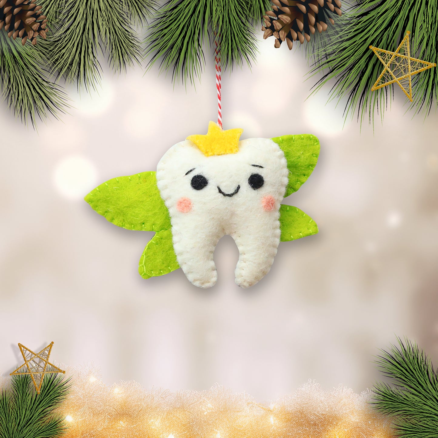 Felt Ornament – Tooth Fairy Inspired