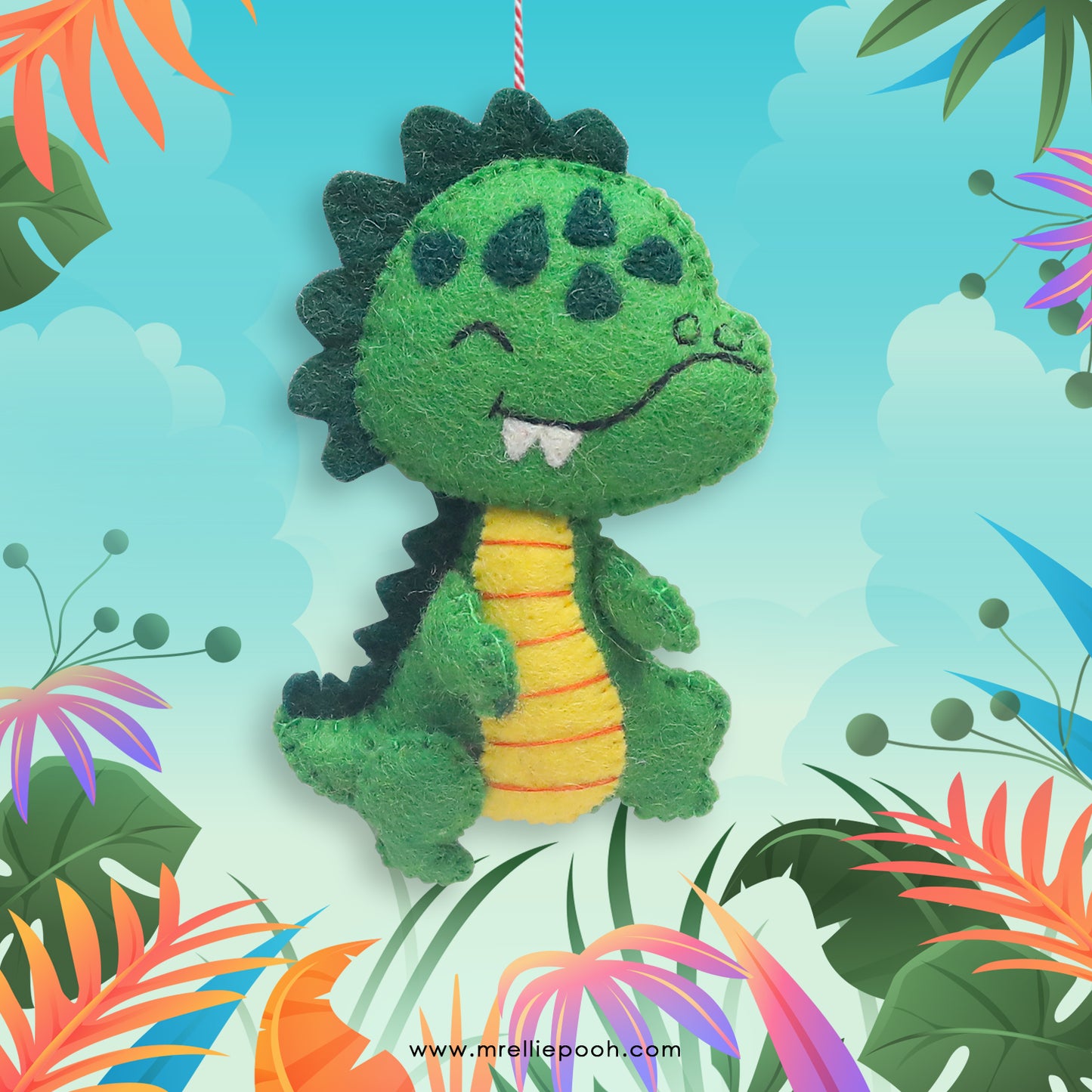 Felt Ornament Theo the T-Rex