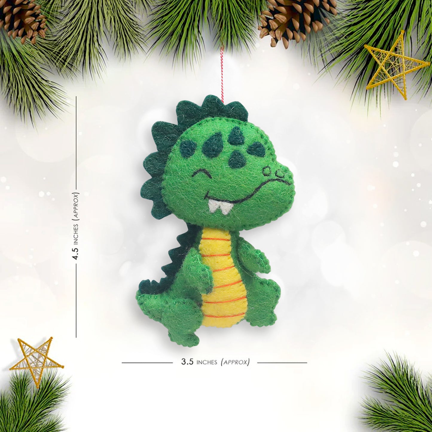 Felt Ornament Theo the T-Rex