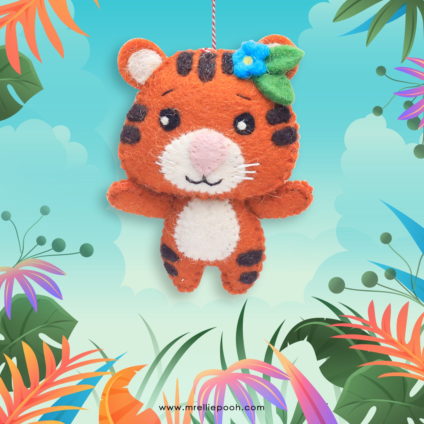 Felt Ornament Tina the Tiger