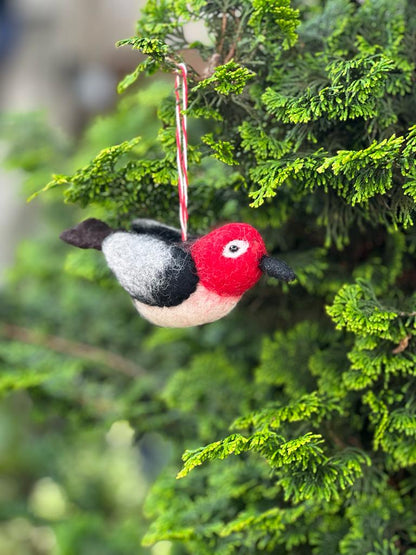 Felt Ornament - Tuft Woodpecker
