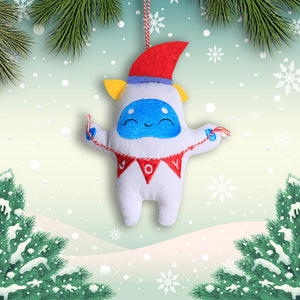 Organic Cotton Ornament - Yeti