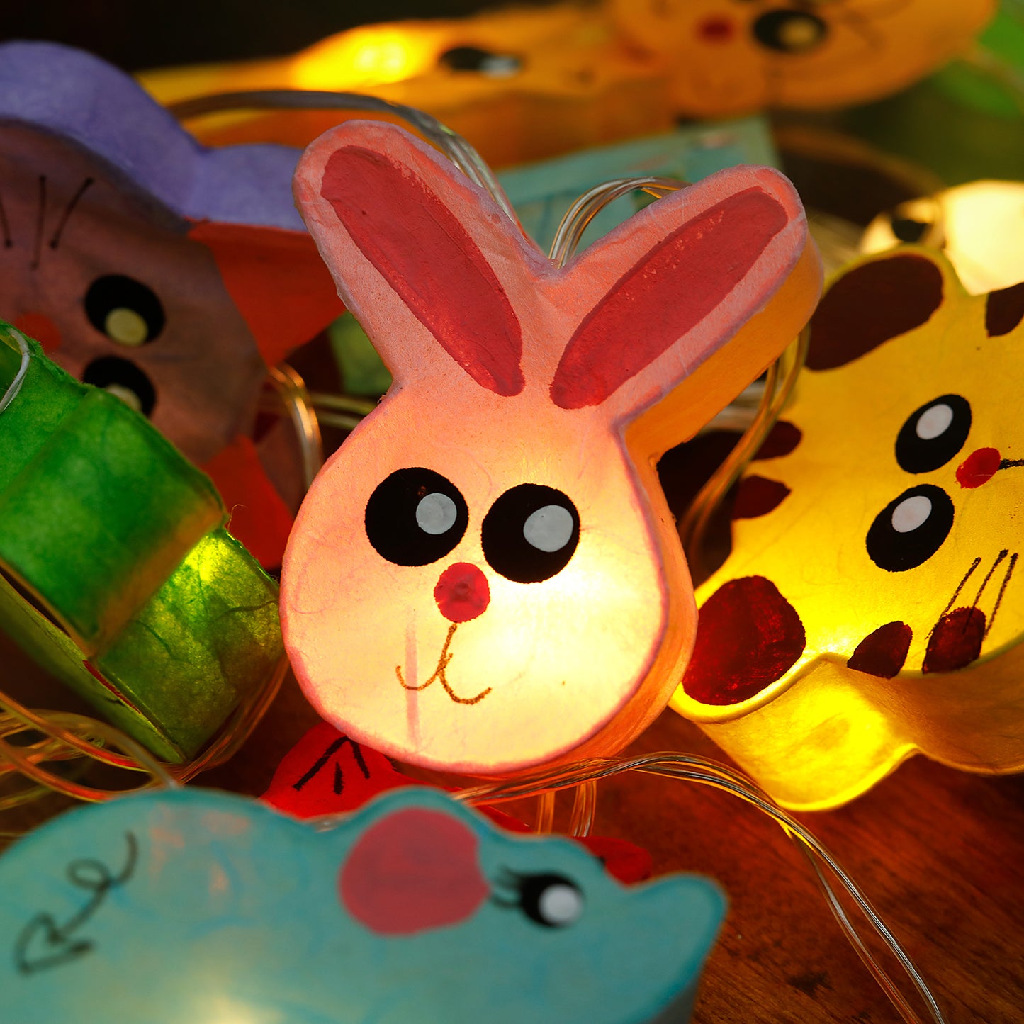 Plug-In String Lights Zoo Party