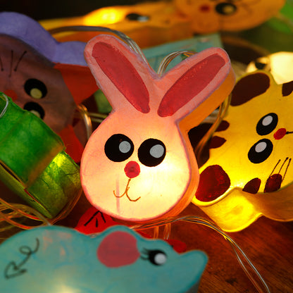 Plug-In String Lights Zoo Party