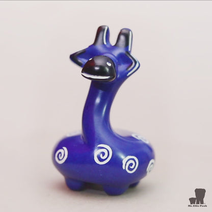 Soapstone Giraffe Dark Blue