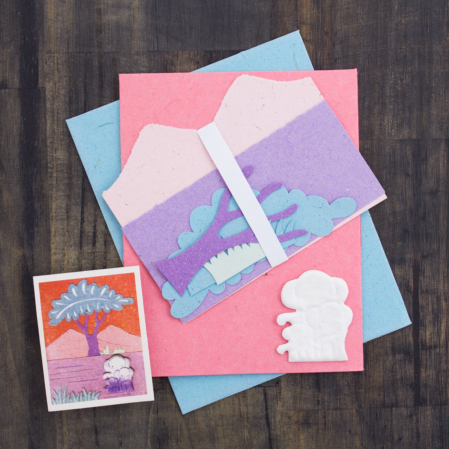 DIY Single Greeting Card Kit Elephant