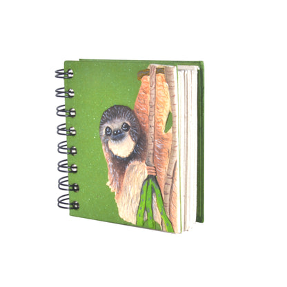 Small Notebook Three-toed Sloth Dark Green