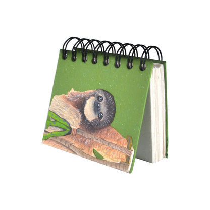 Small Notebook Three-toed Sloth Dark Green
