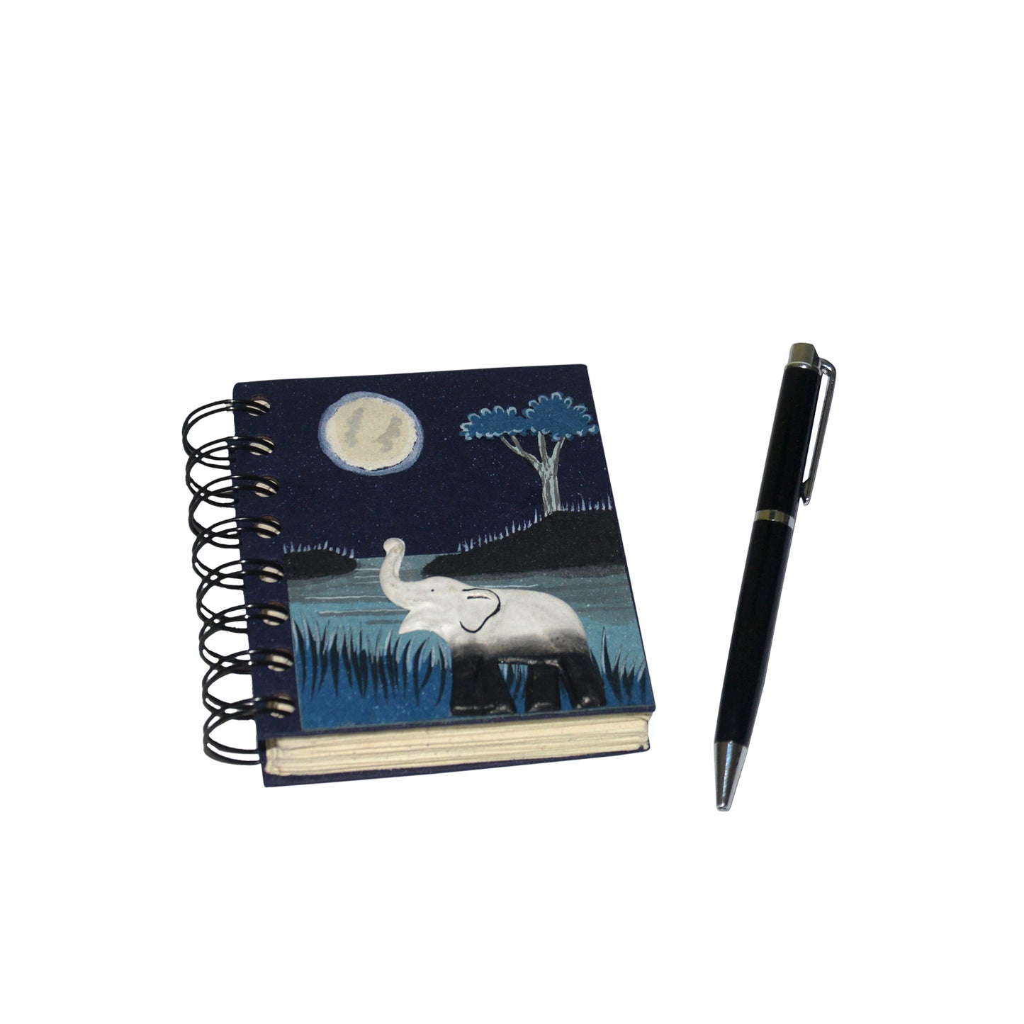 Small Notebook Elephant Midnight Blue