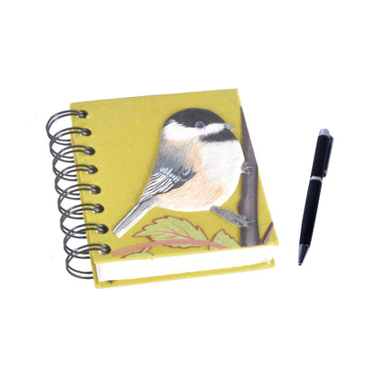 Small Notebook Chickadee Embossed