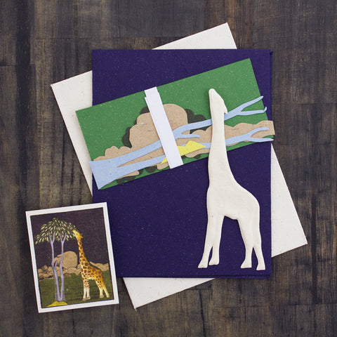 DIY Single Greeting Card Kit Giraffe