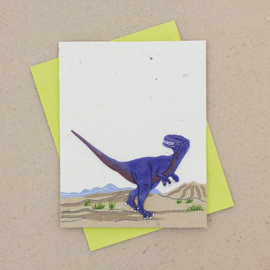 Single Greeting Card Raptor White