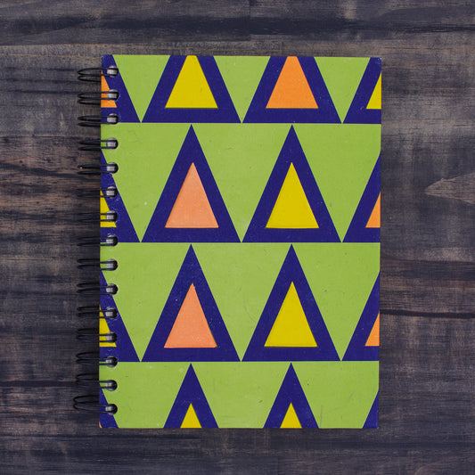Large Notebook Mayan Green
