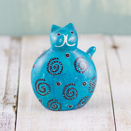 Soapstone Fat Cat Light Blue