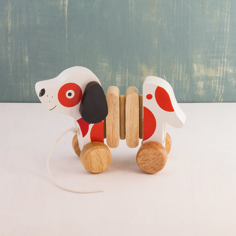 Wooden Pull-Along Puppy Dog
