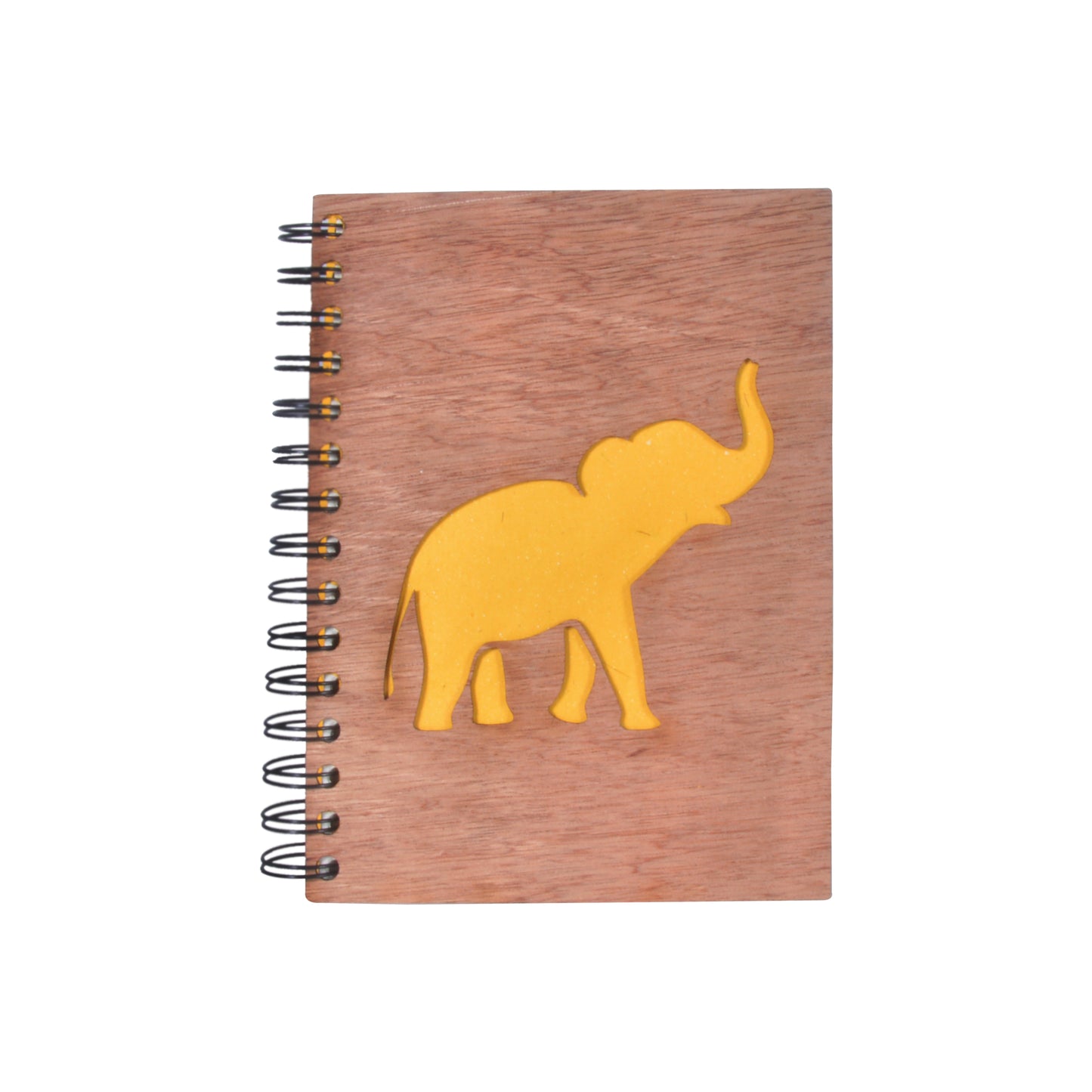 Large Notebook Wood Cover Elephant Song