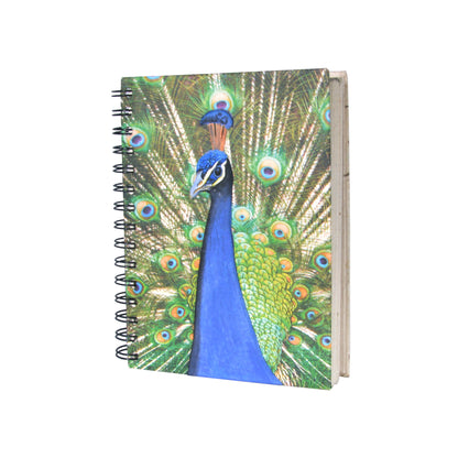 Large Notebook Peacock Embossed