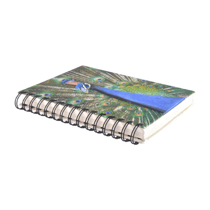 Large Notebook Peacock Embossed