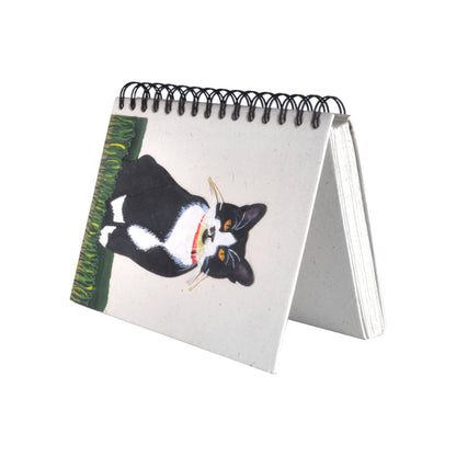 Large Notebook Tuxedo Cat Socks