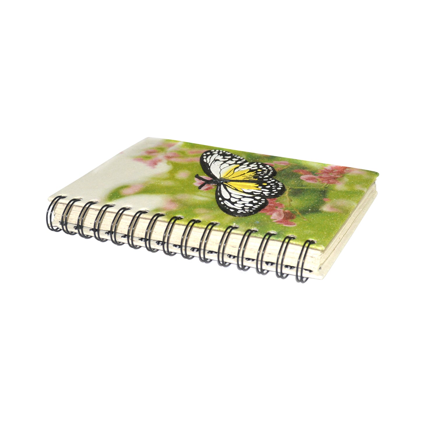 Large Notebook - Butterfly White & Yellow