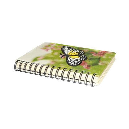 Large Notebook - Butterfly White & Yellow