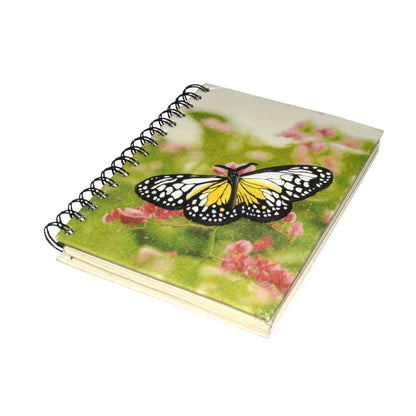 Large Notebook - Butterfly White & Yellow