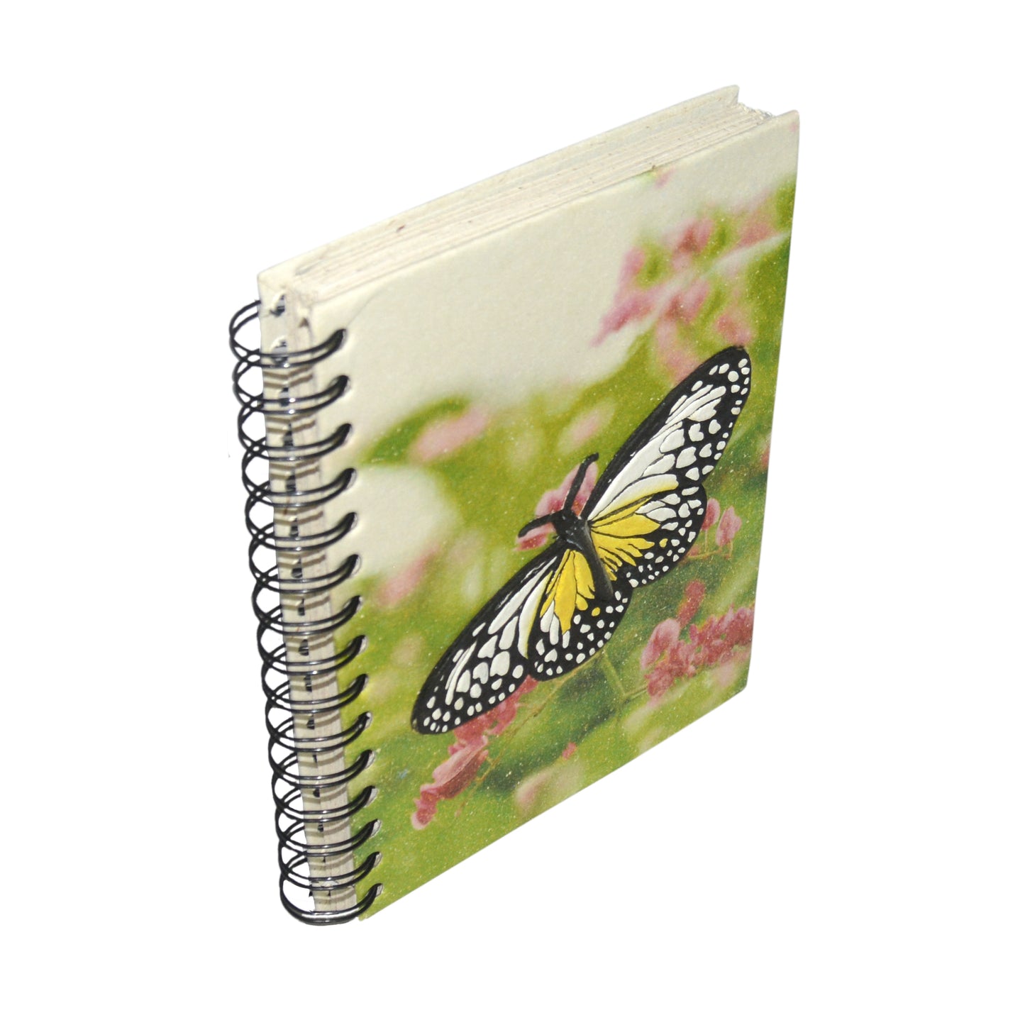 Large Notebook - Butterfly White & Yellow