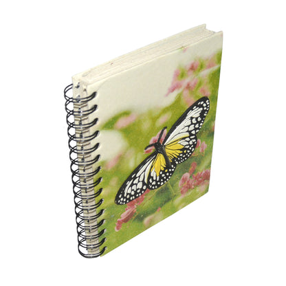 Large Notebook - Butterfly White & Yellow