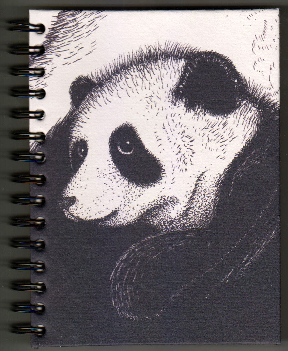 Large Notebook - White Baby Panda