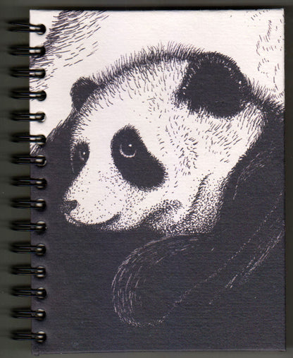 Large Notebook - White Baby Panda